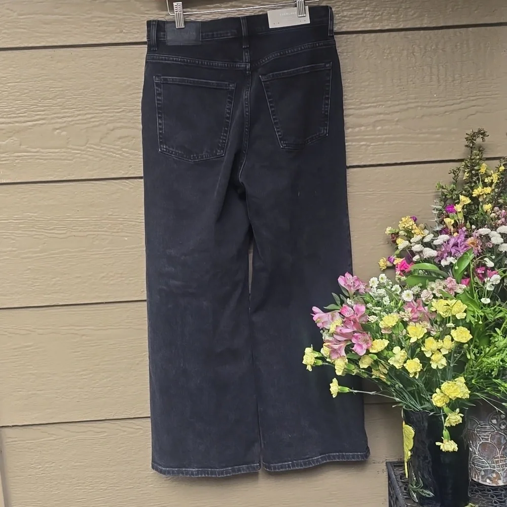 Everlane The Way-High Sailor Jean Coal Black 28 Crop Straight Leg - Picture 4 of 10